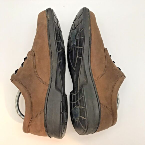 Dunham Abzorb Brown Nubuck Leather Shoes 5300BR Men's 12D Lace Up Low Top Derby - Picture 7 of 12